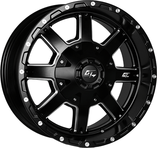 GT Offroad Invasion, 18x9, 8x165.1/180, ET0, CB125.2, Matte Black Milled