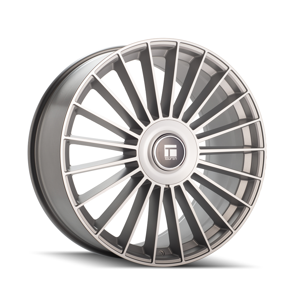Touren TR10 3610, 22X9, 5X112/5X120, ET35, CB74.1, Satin Silver/Machined - 3610-22909S35