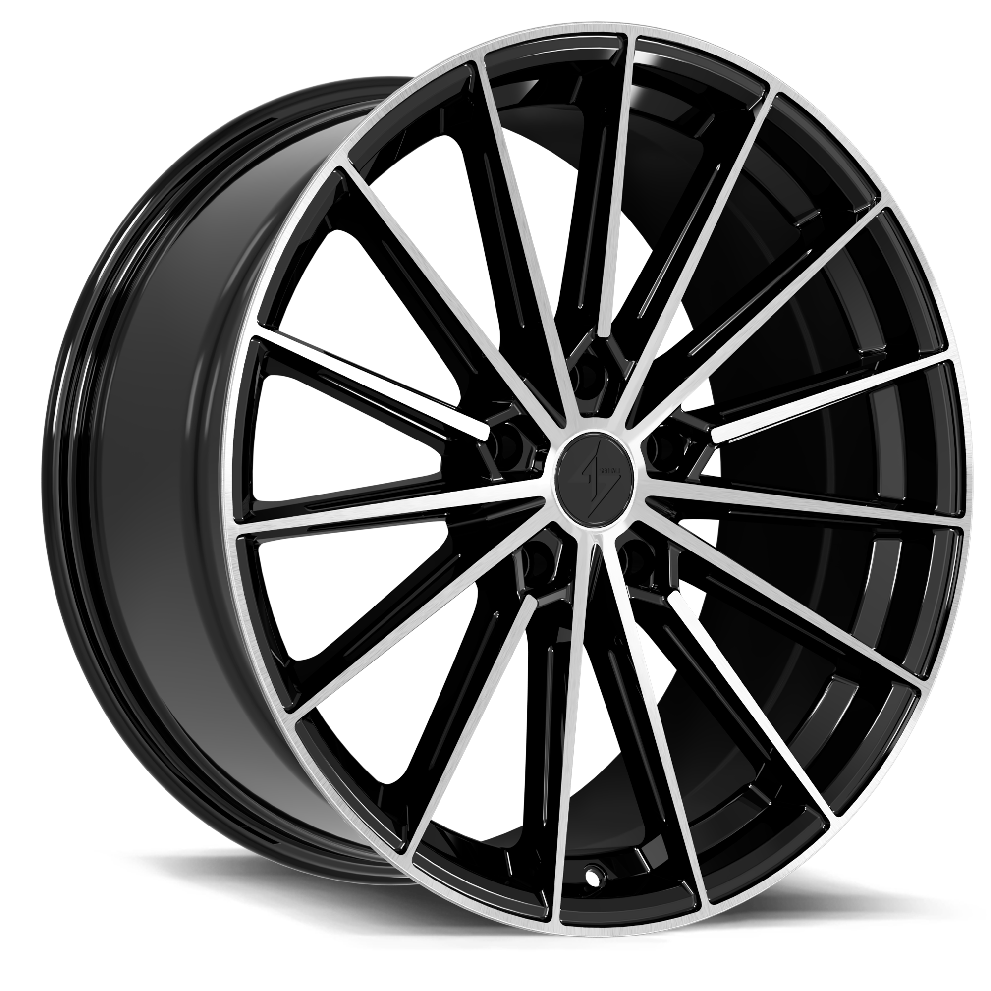 Sentali Street Recoil, 20x9, 5x120, ET35, CB72.6, Gloss Black Machined Face