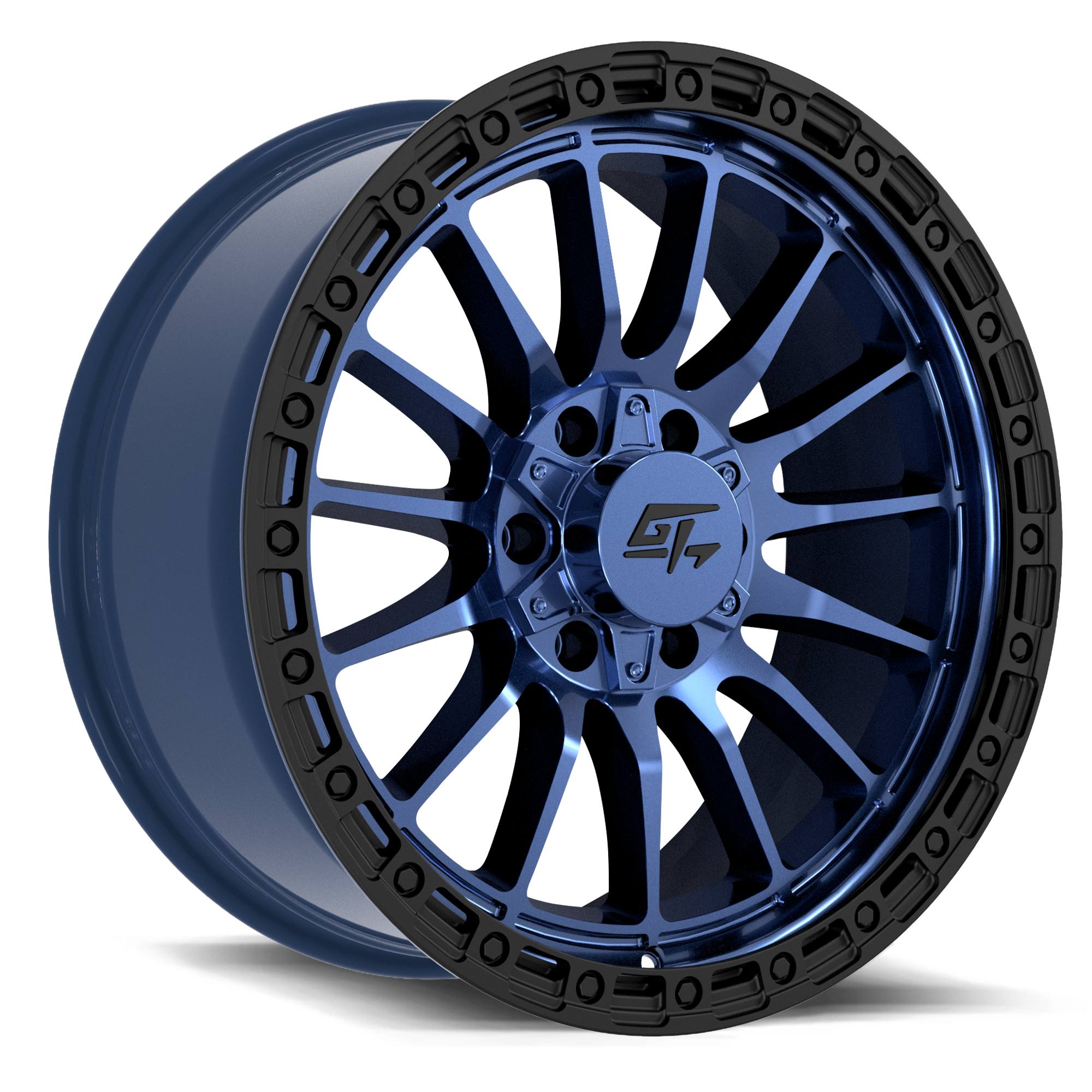 GT Offroad Renegade, 17x9, 6x135/6x139.7, ET-12, CB106.1, Midnight Blue with Black Ring