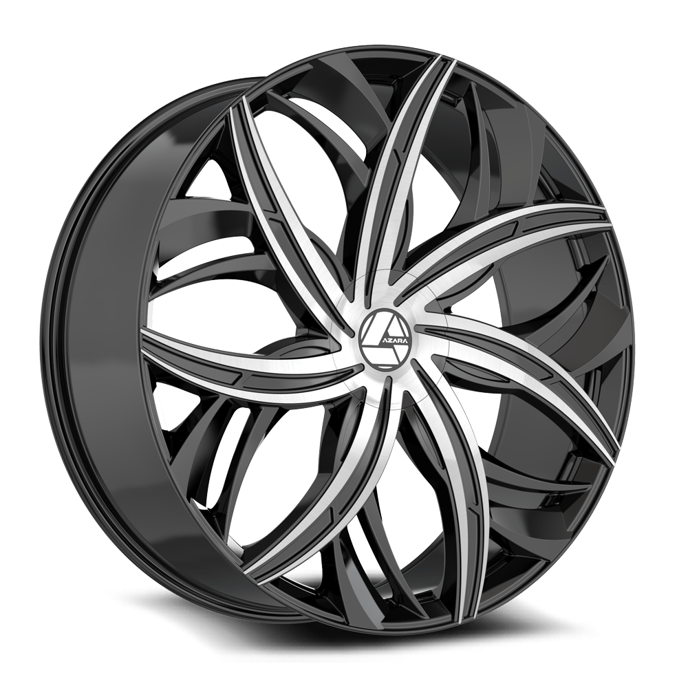 Azara AZA-541, 22x8.5, 5x112/5x114.3, ET38, CB74.1, Gloss Black Machined