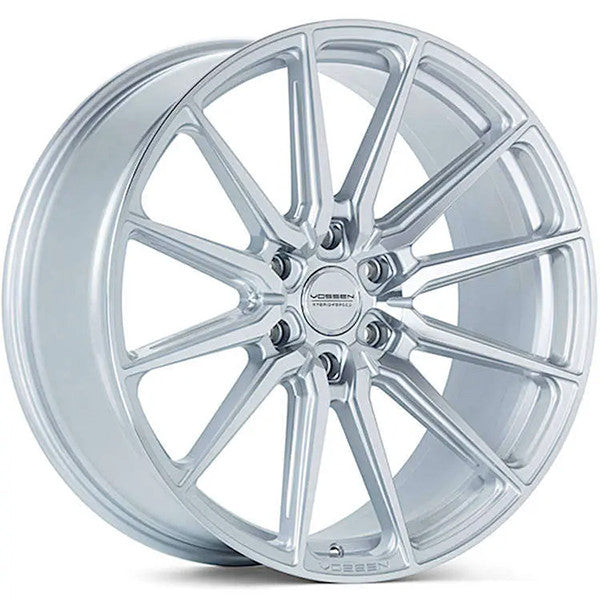 Vossen Wheel HF61 24X10 6x139.7 Deep Concave Profile ET25 CB106.1 Silver Polsihed - Image 1