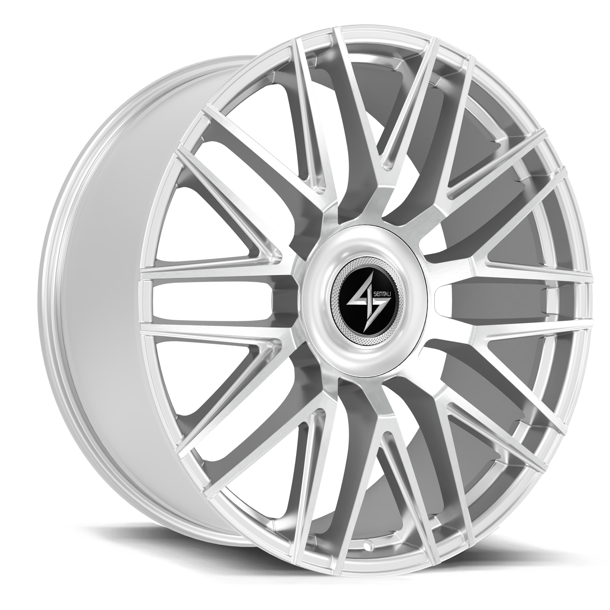 Sentali Luxx Empire, 26x10, 6x135/6x139.7, ET20, CB106.1, Hyper Silver Diamond Cut Face