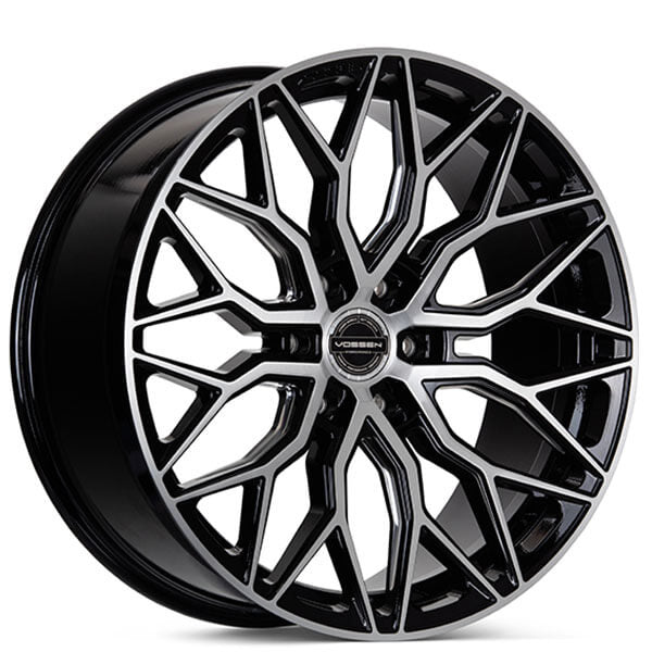 Vossen Wheel HF63 20X9.5 6x139.7 Deep Concave Profile ET15 CB106.1 Brushed Gloss Black - Image 1