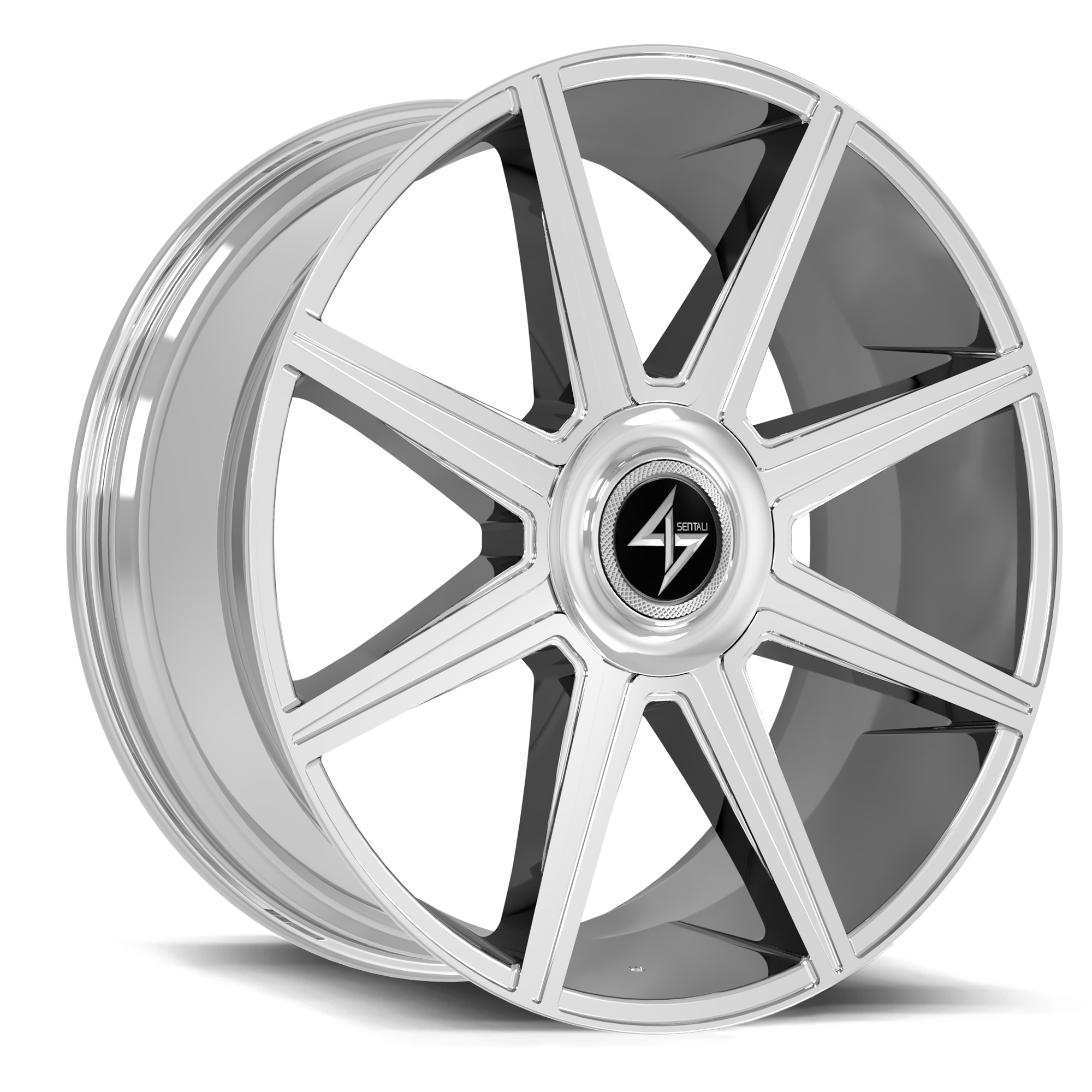 Sentali Luxx Aristocrat, 22x9, 5x112/5x114.3, ET30, CB73.1, Chrome
