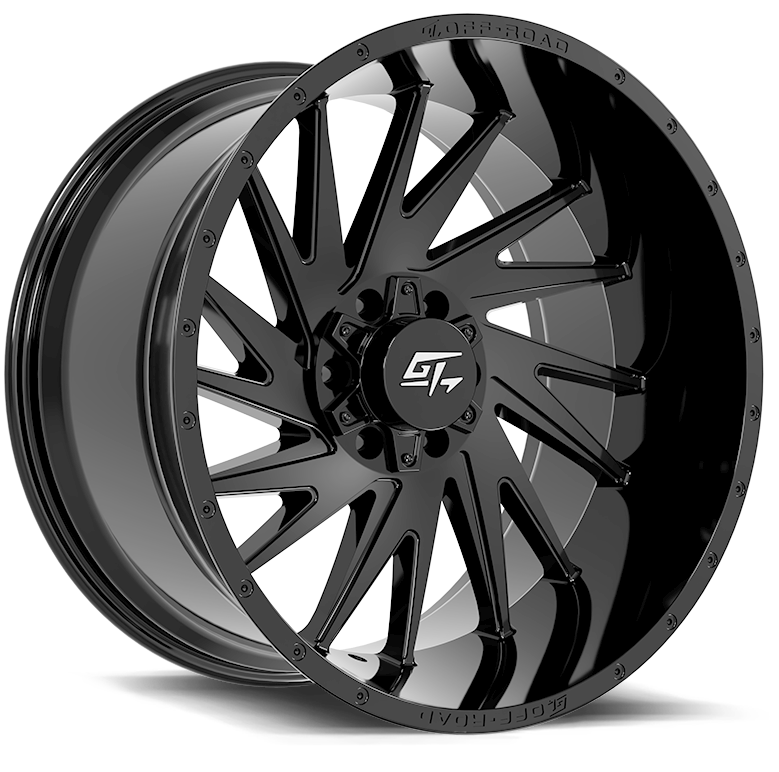 GT Offroad Tomahawk, 20x9, 6x135/6x139.7, ET12, CB106.1, Gloss Black