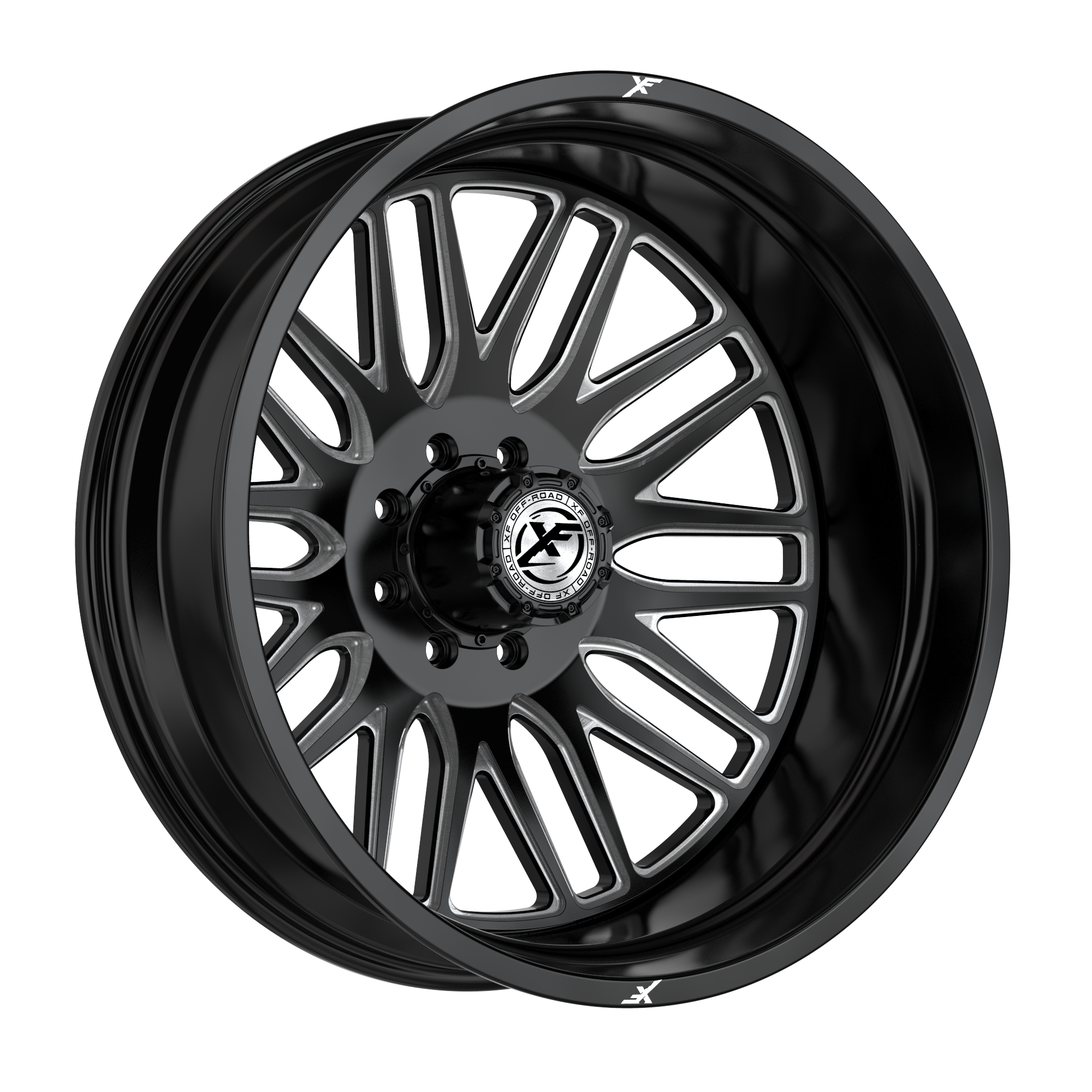 XF Offroad XF-240, 22x10, 8x165.1/8x170, ET-18, CB125.2, Gloss Black Milled
