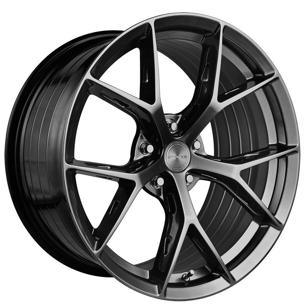 Stance SF14, Deep Concave Profile Profile, 20X11, 5x100 to 5x132, ET21 to 50, CB54.1 to 84.1, Hyper Black - Image 1