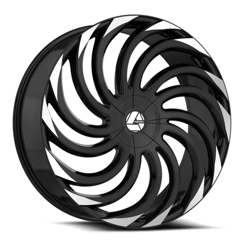 Azara AZA-534, 20x8.5, 5x112/5x114.3, ET35, CB74.1, Gloss Black Machined