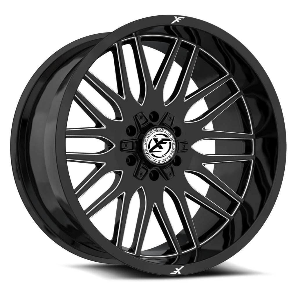 XF Offroad XF-240, 24x14, 6x135/6x139.7, ET-76, CB106.4, Gloss Black Milled