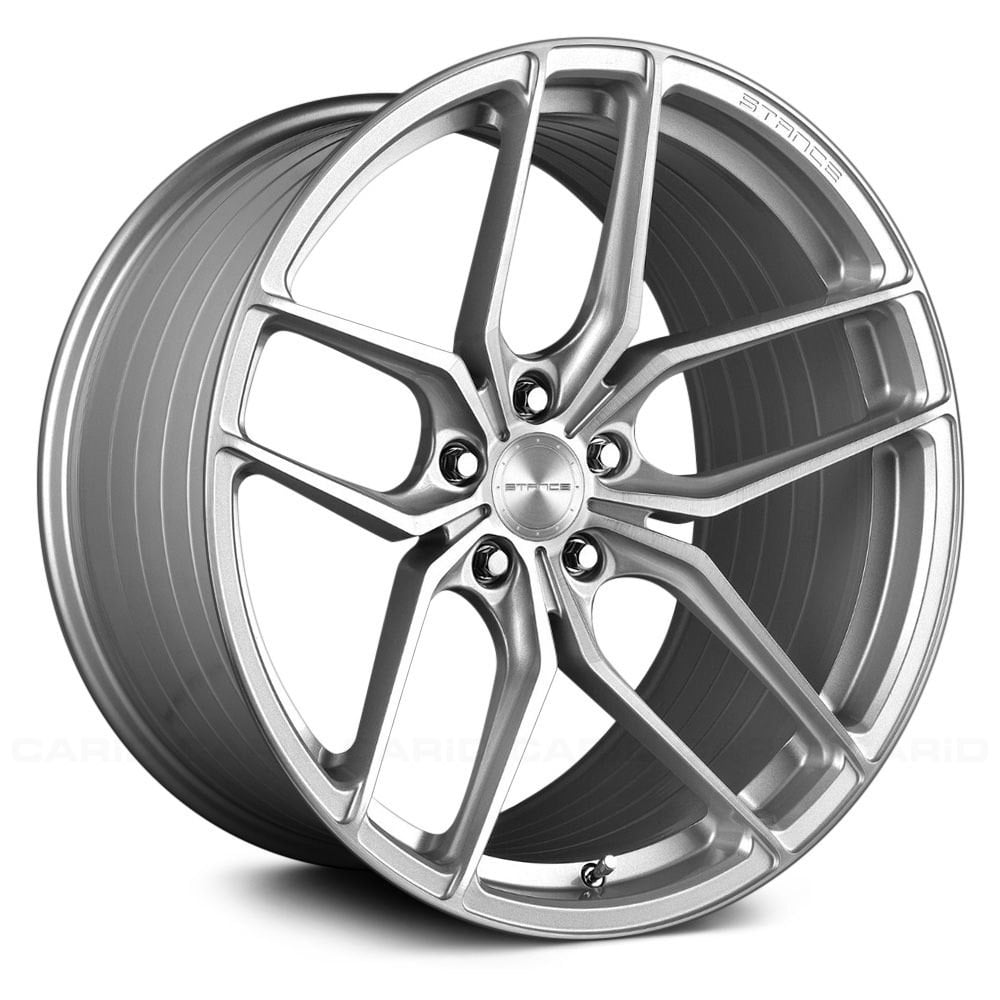 Stance SF03, Deep Concave Profile Profile, 20X11, 5x100 to 5x132, ET15 to 52, CB54.1 to 84.1, Brush Silver - Image 1
