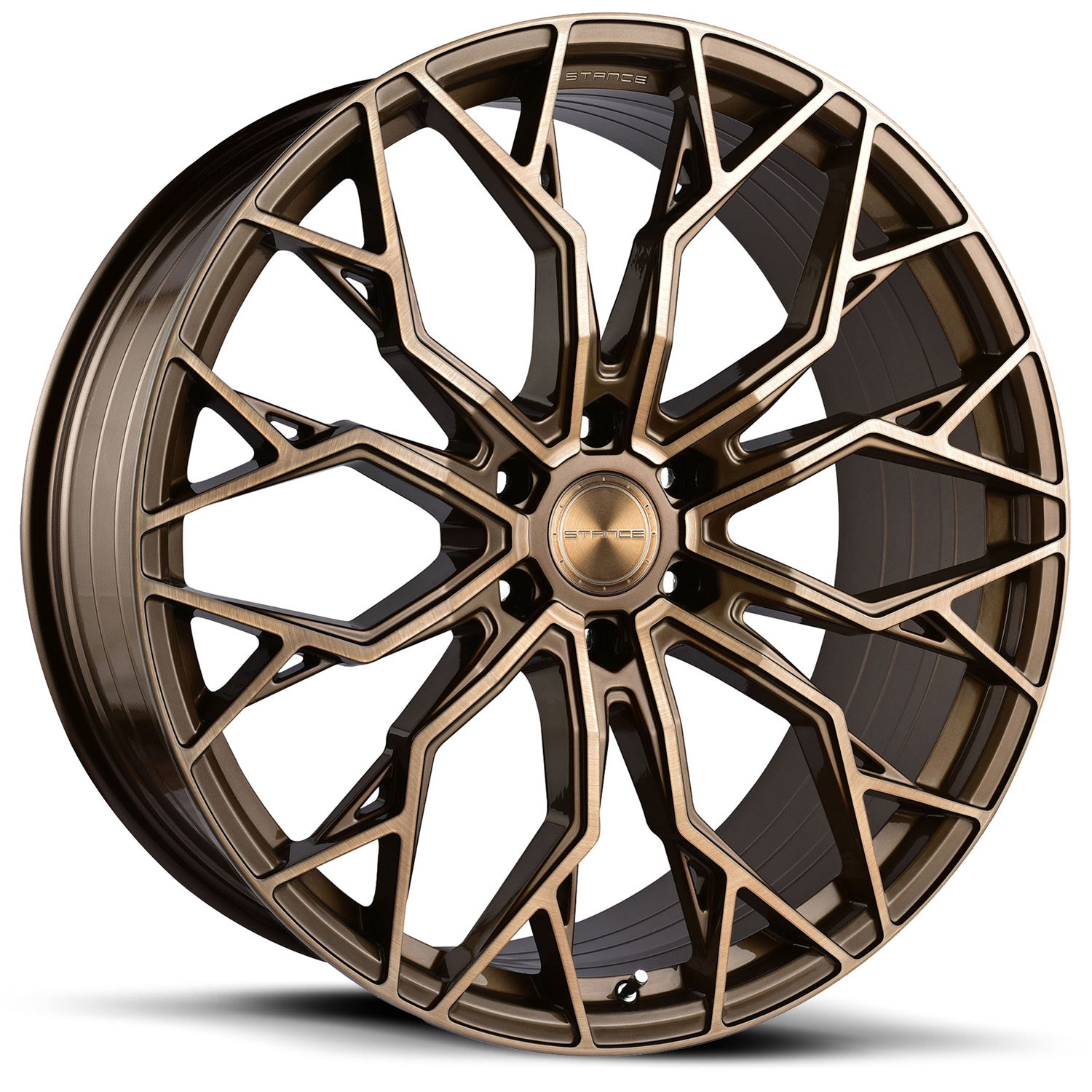 Stance XT1, Semi Deep Concave Profile Profile, 20X9.5, 6x139.7, ET15, CB106.1, Brushed Dual Bronze - Image 1