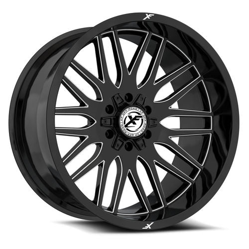 XF Offroad XF-240, 20x9, 5x127/5x139.7, ET12, CB78.1, Gloss Black Milled