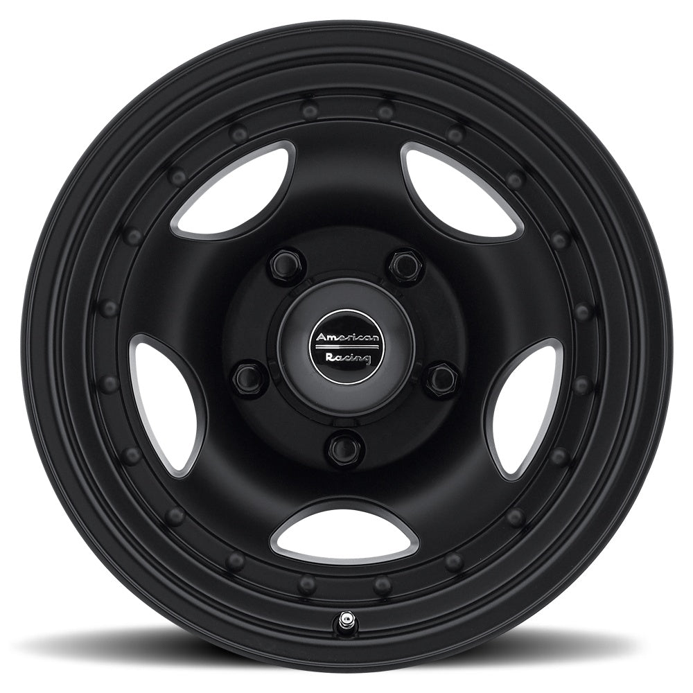 American Racing AR23, 15X8, 5X127, ET-19, CB83.06, SATIN BLACK W/ CLEAR COAT AR235873B - Image 1