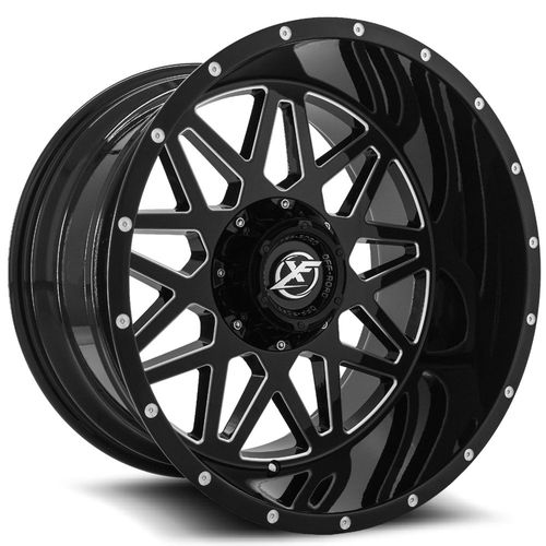 XF Offroad XF-211, 20x12, 5x127/5x139.7, ET-44, CB78.1, Gloss Black Milled