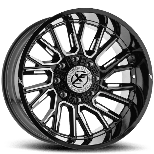 XF Offroad XF-230, 22x12, 6x135/6x139.7, ET-44, CB106.4, Gloss Black Milled