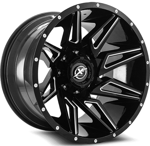 XF Offroad XF-218, 20x10, 5x127/5x139.7, ET-24, CB78.1, Gloss Black Milled