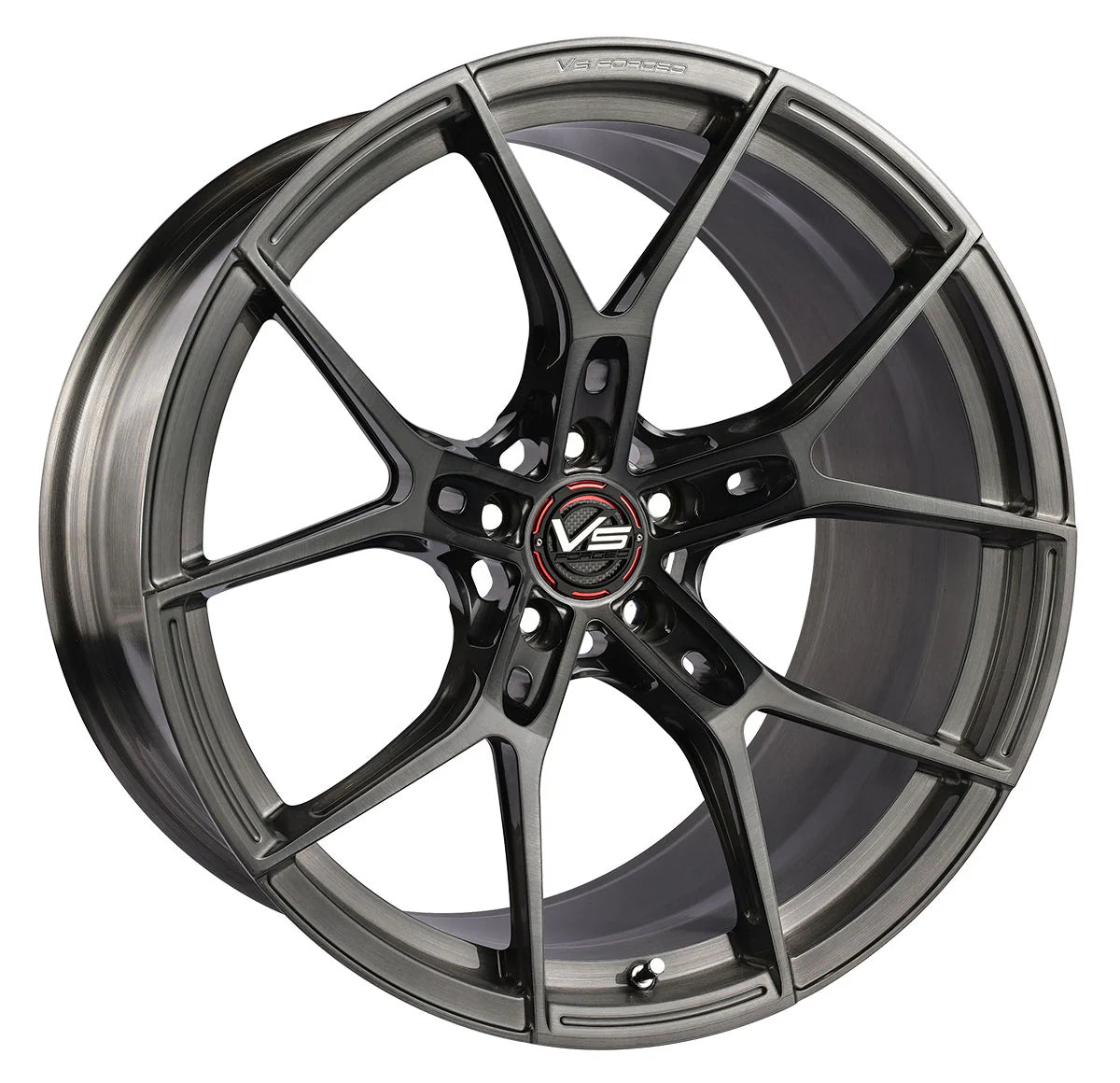 Vertini VF01 C8, Deep Concave Profile Profile, 20X11, 5x120, ET45, CB66.9, BRUSHED TITANIUM - Image 1