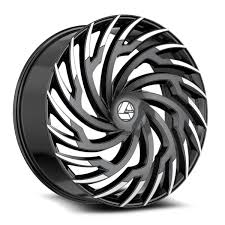 Azara AZA-536, 22x9.5, 5x120/5x115, ET15, CB74.1, Gloss Black Machined