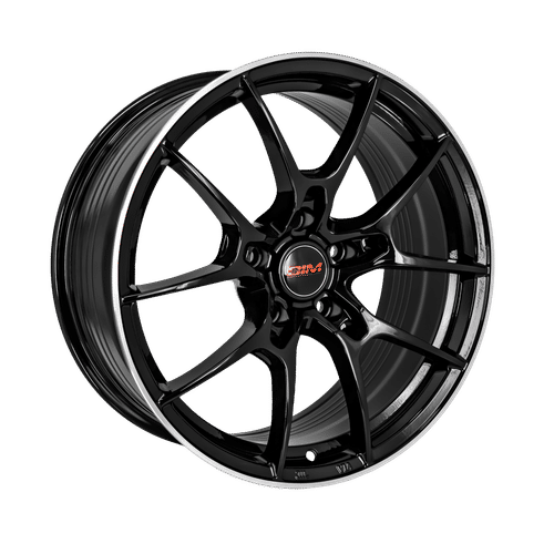 DIM WC001, 18x8, 5x112, ET40, CB0, Black Silver Lip