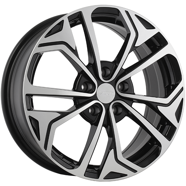 ART Replica - REPLICA 186 - 17x7.0 - 5x114.3 - 45 - 67.1 - Gloss Black - Machined Face - Image 1