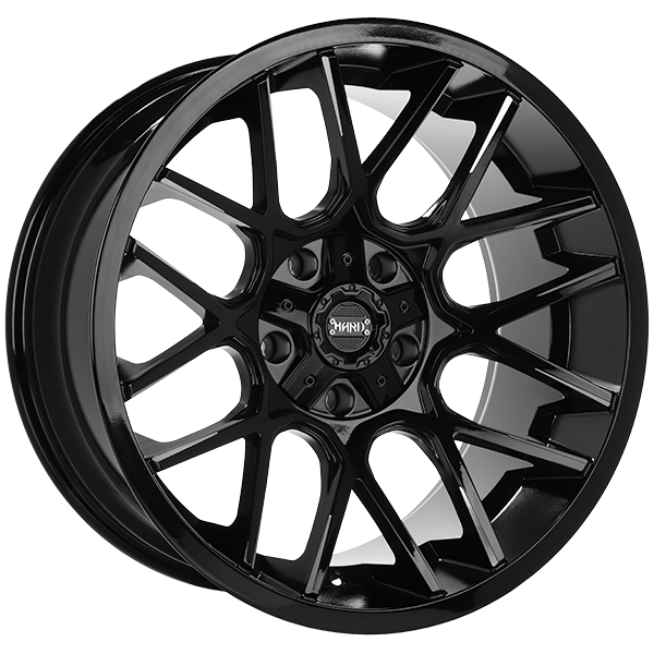 Ruffino HARD - TACTICAL - 20x10.0 - 5x127/5x139.7 - -12 - 77.8 - Gloss Black - Milled Edge - Image 1