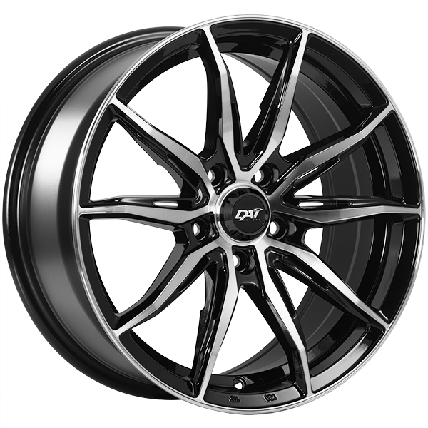 DAI Wheels - FRANTIC - 15x6.5 - 5x114.3 - 38 - 67.1 - Gloss Black - Machined Face - Image 1