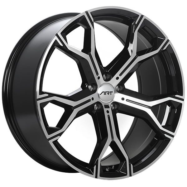 ART Replica - REPLICA 181 - 21x9.5 - 5x112 - 37 - 66.6 - Gloss Black - Machined Face - Image 1