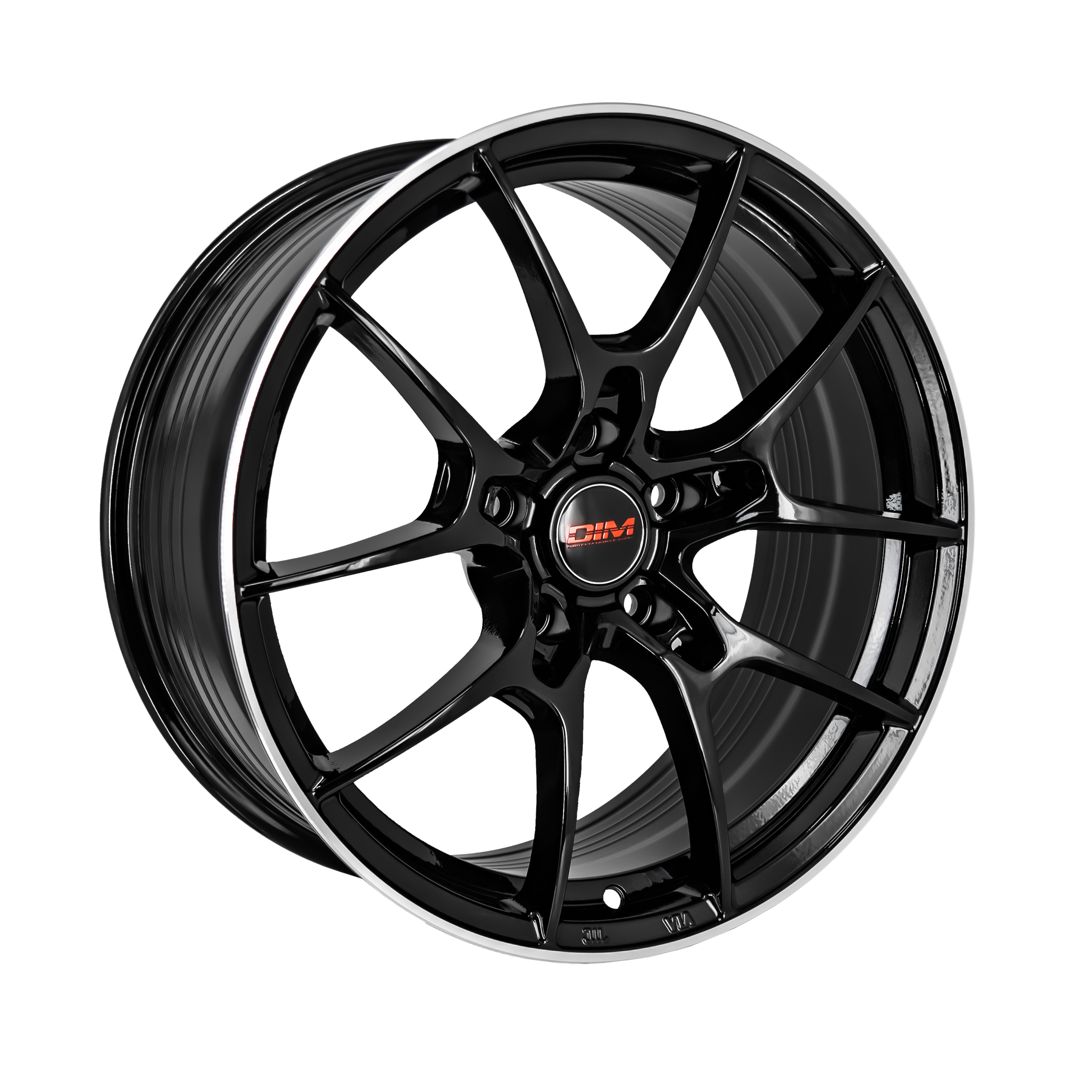 DIM WC001, 18x8, 5x120, ET30, CB0, Black Silver Lip