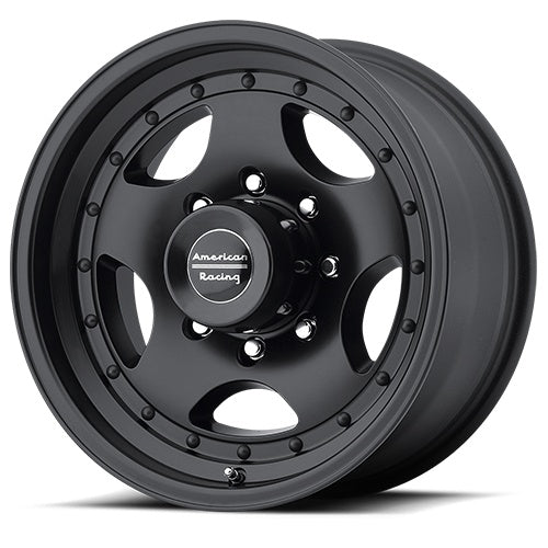 American Racing AR23, 15X7, 5X120.65, ET-6, CB83.06, SATIN BLACK W/ CLEAR COAT AR235761B - Image 2