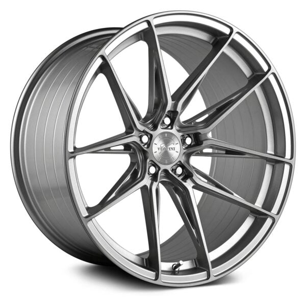 Vertini RFS1.8, Flat Concave Profile Profile, 20X9, 5x100 to 5x132, ET15 to 51, CB54.1 to 84.1, Silver Brushed - Image 1