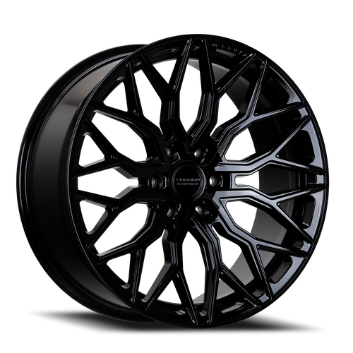 Vossen Wheel HF63 22X9.5 6x139.7 Deep Concave Profile ET20 CB106.1 Gloss Black - Image 1
