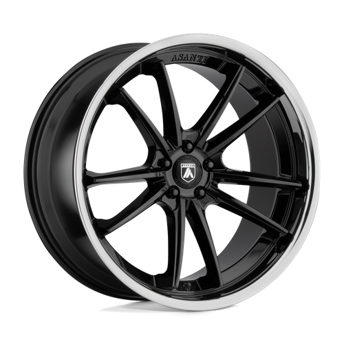 Asanti Black ABL-23 SIGMA, 22X10.5, 5X112, ET35, CB72.56, GLOSS BLACK W/ CHROME LIP