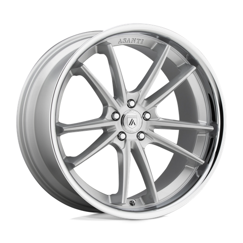 Asanti Black ABL-23 SIGMA, 22X9, 5X114.3, ET32, CB72.56, BRUSHED SILVER W/ CHROME LIP