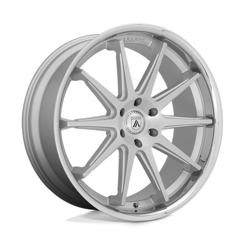 Asanti Black ABL-29 EMPEROR, 22X10, 5X120, ET30, CB74.1, BRUSHED SILVER W/ CHROME LIP