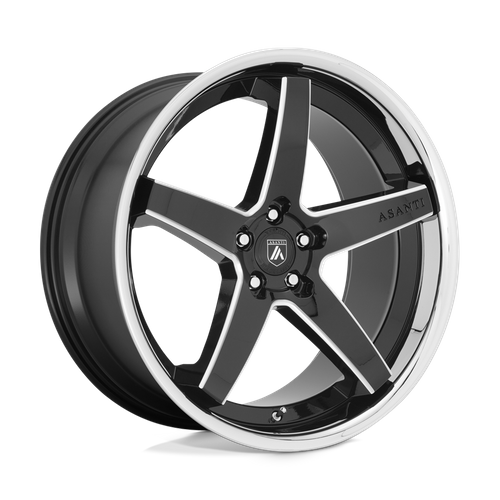 Asanti Black ABL31 REGAL, 20X10.5, 5X115, ET20, CB72.56, GLOSS BLACK MILL W/ CHROME LIP