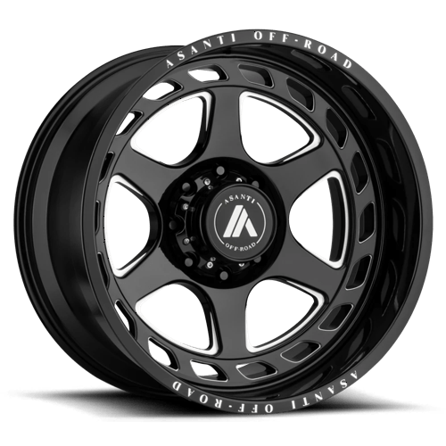 Asanti Off Road AB816 ANVIL, 20X10, 6X139.7, ET-18, CB106.1, GLOSS BLACK MILLED