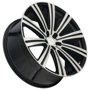 AG Luxury VANGUARD, Deep Concave Profile, 24x10, 5x120, ET35, CB72.56, Gloss Black Machined