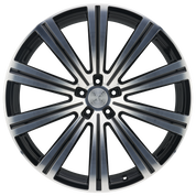 AG Luxury VANGUARD, Deep Concave Profile, 24x10, 5x120, ET35, CB72.56, Gloss Black Machined