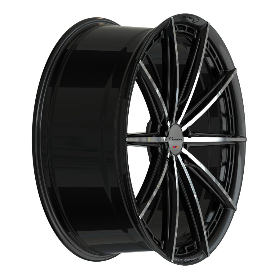 Giovanna Alesanna, 20x8.5, 5x100 to 5x132, ET10 to 45, CB54.1 to 84.1, Machined Black - 2085Z10GOALEMB
