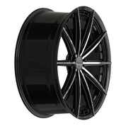 Giovanna Alesanna, Deep Profile, 20x10, 5x100 to 5x132, ET10 to 45, CB54.1 to 84.1, Machined Black