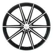 Giovanna Alesanna, Deep Profile, 20x10, 5x100 to 5x132, ET10 to 45, CB54.1 to 84.1, Machined Black