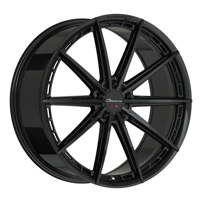 Giovanna Alesanna 12, Deep Profile, 22x9.5, 6x139.7, ET15, CB106.1, Gloss Black