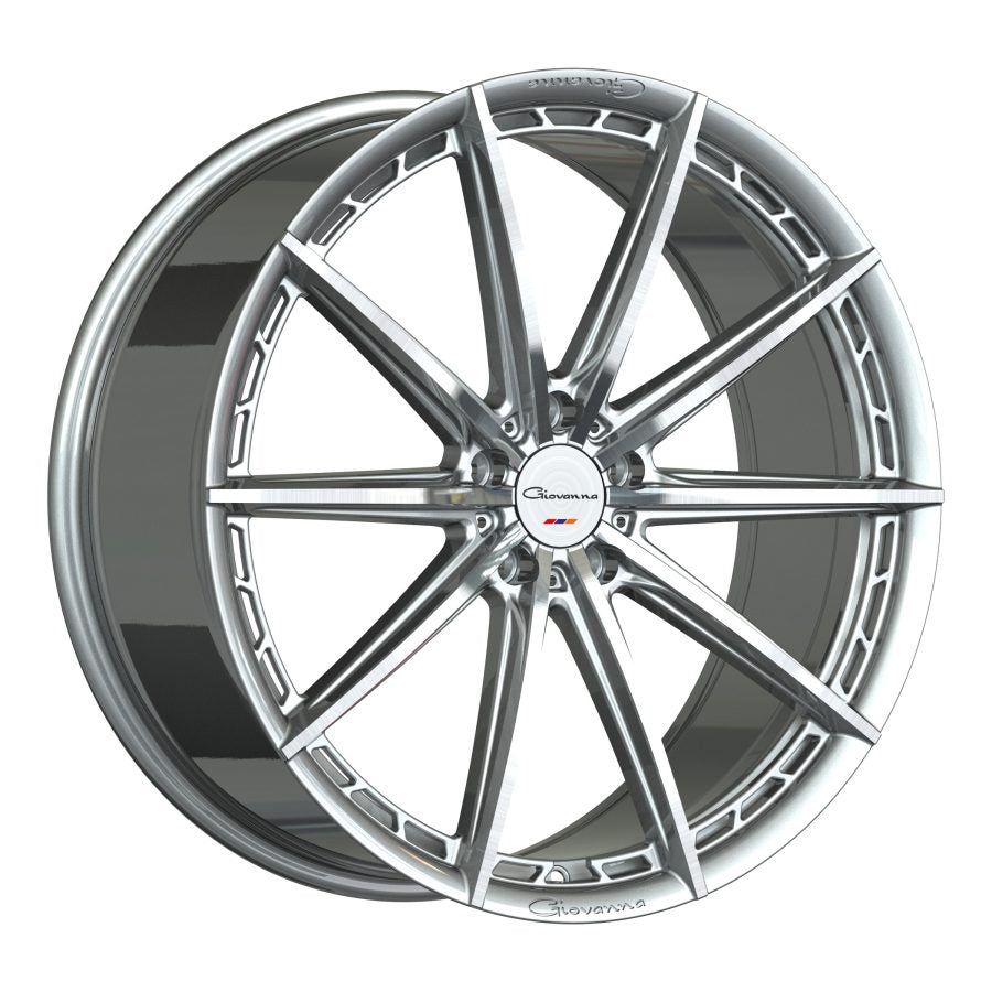 Giovanna Alesanna, 20x9.0, 5x100 to 5x132, ET10 to 45, CB54.1 to 84.1, Machined Silver - 2090Z10GOALEMS