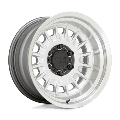 Black Rhino Hard Alloys ALISO, 17X8, 6X139.7, ET0, CB106.1, GLOSS SILVER W/ MIRROR CUT 1780ALS006140S06
