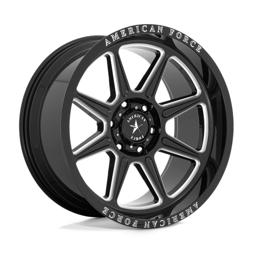 American Force Cast AC002 TRAIL, 20X10, 6X135, ET-18, CB87.1, GLOSS BLACK MILLED