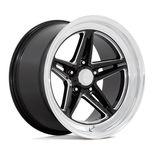 American Racing Vintage VN514 GROOVE, 18X10, 5X114.3, ET0, CB72.56, GLOSS BLACK W/ DIAMOND CUT LIP