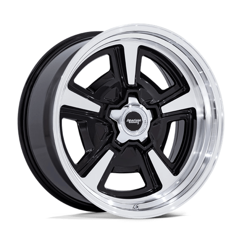 American Racing Vintage VN517 MARAUDER, 20X10, 5X120.65, ET6, CB72.56, GLOSS BLACK MCH W/ DIA-CUT LIP