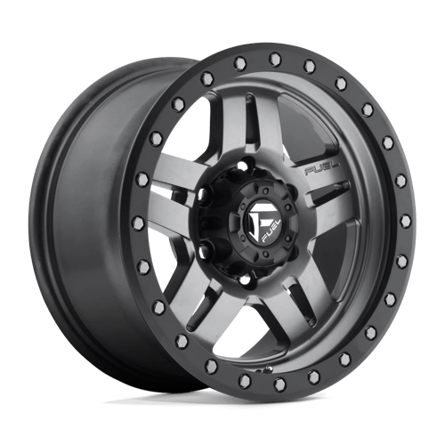 Fuel 1PC D558 ANZA, 16X8, 6X139.7, ET1, CB108, MATTE GUNMETAL BLACK BEAD RING