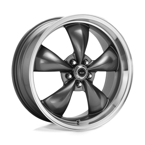 American Racing AR105 TORQ THRUST M, 17X8, 5X120.65, ET0, CB72.56, ANTHRACITE W/ MACHINED LIP
